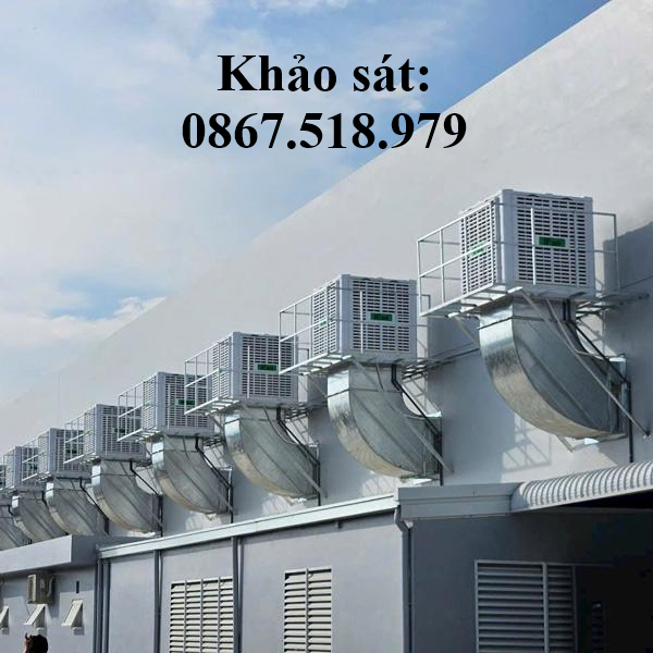 Lắp đặt quạt hơi nước công nghiệp cho nhà xưởng, kho chứa hàng