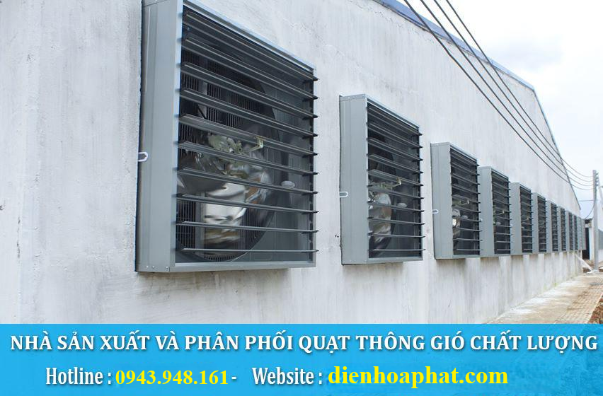 lắp đặt quạt hút thông gió nhà xưởng