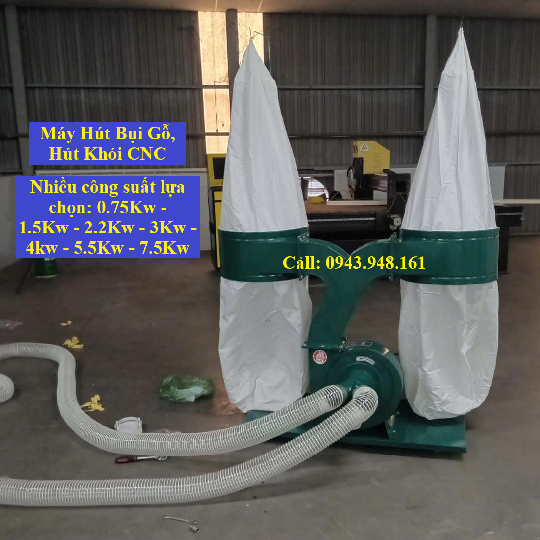 Máy hút bụi gỗ công suất lớn