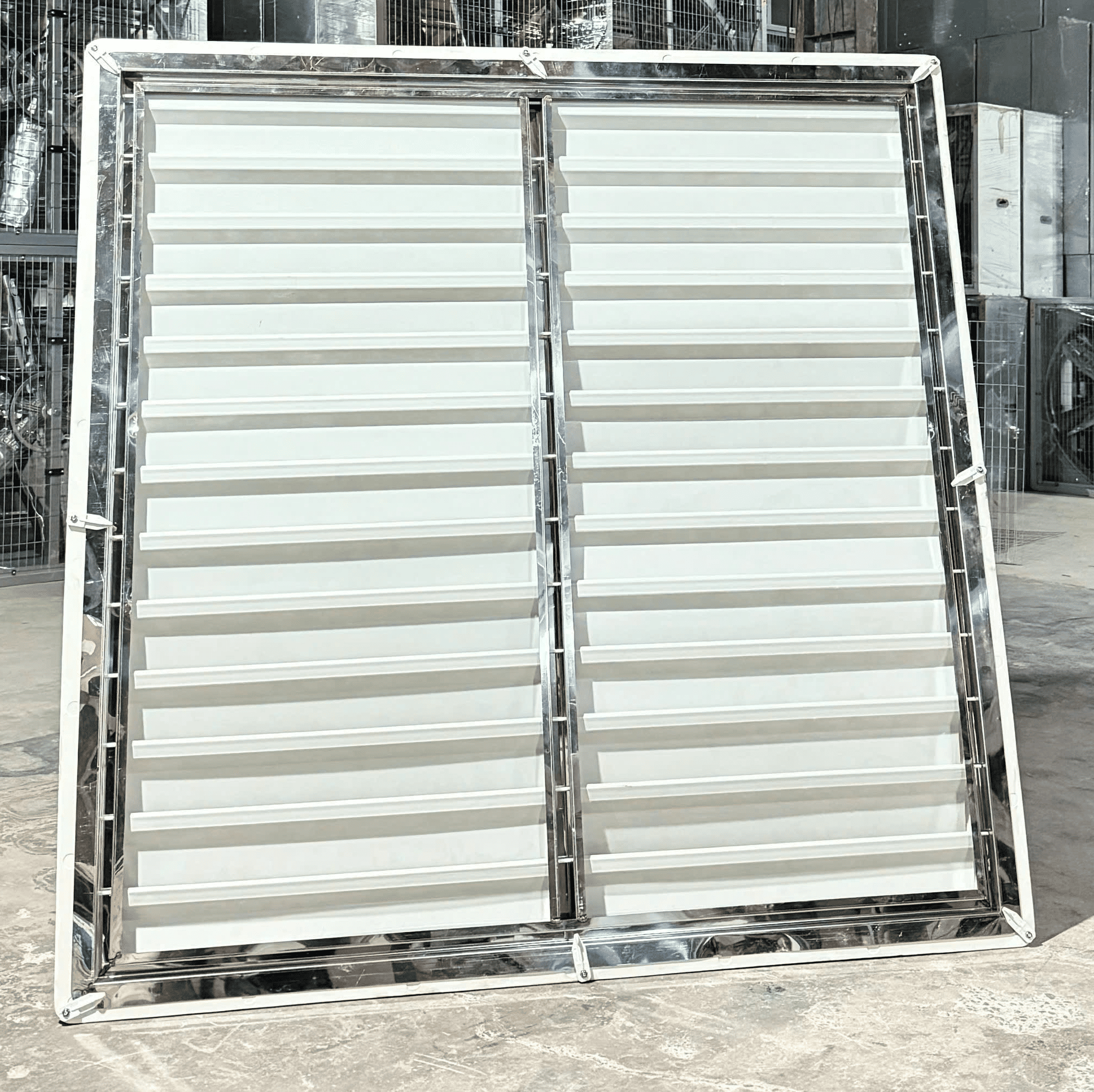 Bộ khung chớp quạt hút thông gió composite